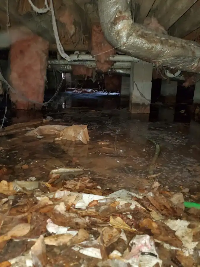 Crawl space flood assessment for Commercial Water Damage Restoration in Springtown