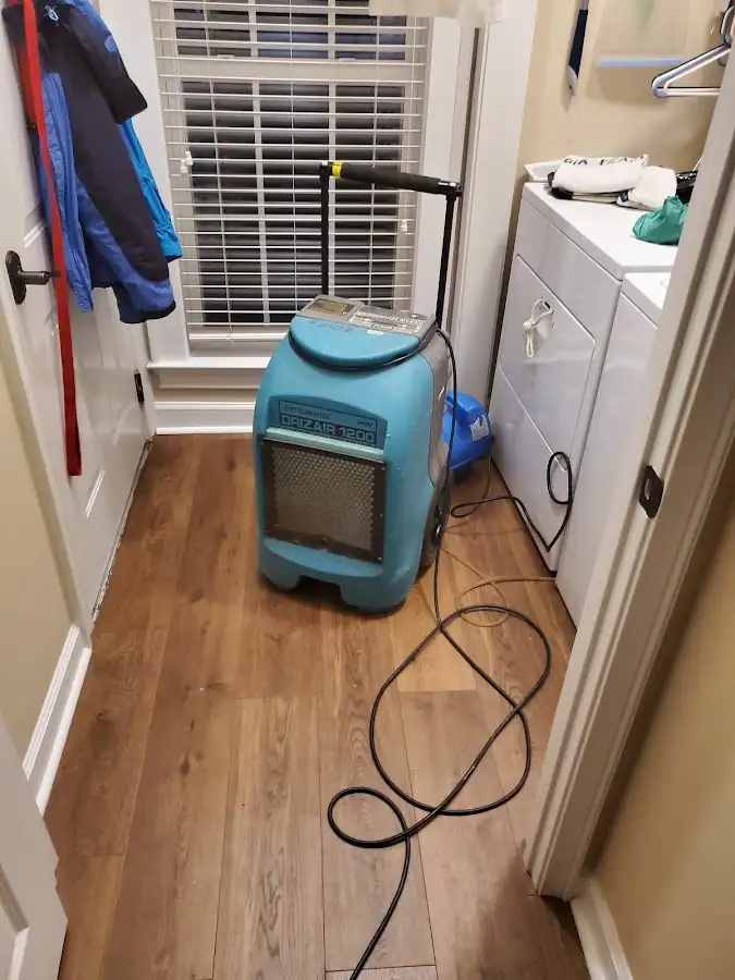 Commercial dehumidifier deployed for Flood Damage Cleanup in Springtown